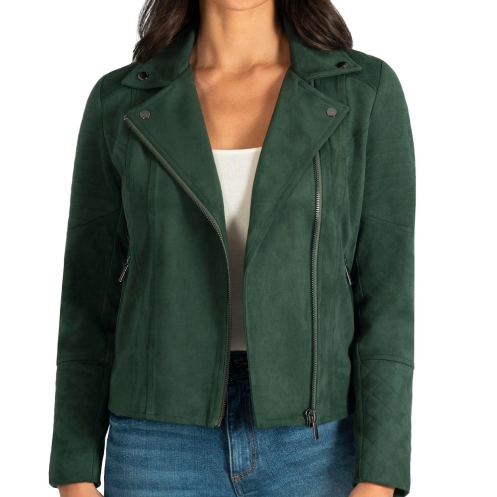 Suede Moto Jacket